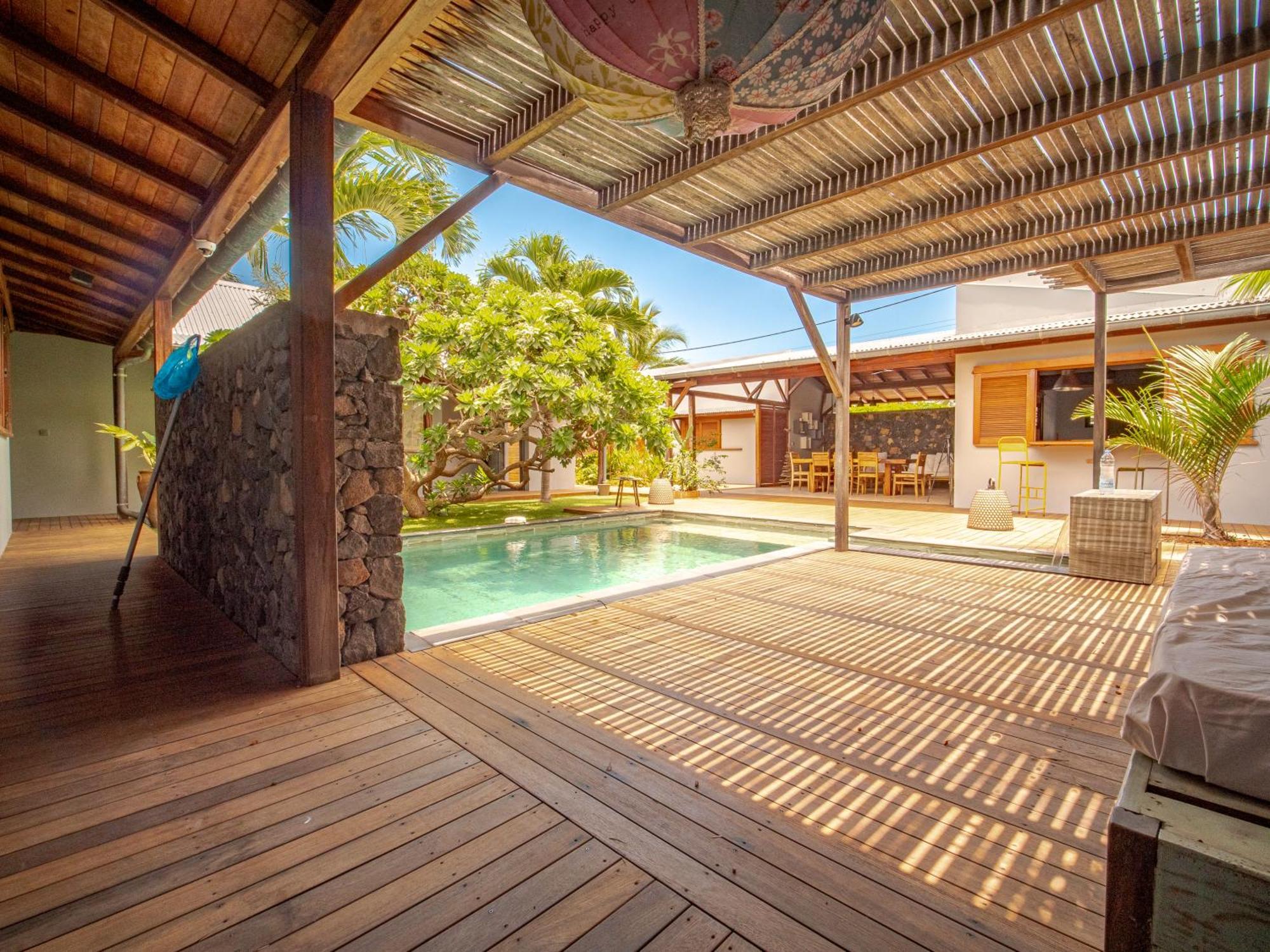 La Kaz Veloutier - Villa 4 Chambres Avec Piscine La Saline-Les-Bains Exterior foto